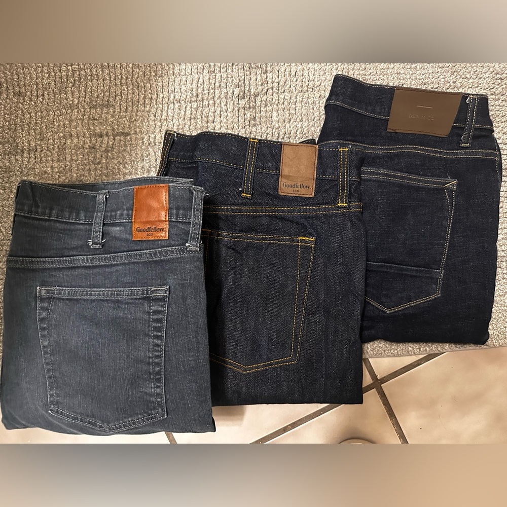 Men’s 3 Jeans Bundle Denim Co and Goodfellow